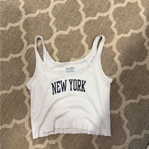Brandy White New York Tank Top